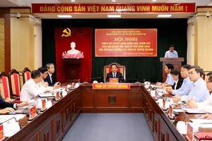 Công bố quyết định kiểm tra, giám sát của Bộ Chính trị tại Tuyên Quang