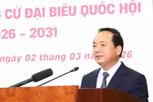 Trưởng Ban Tuyên giáo và Dân vận Trung ương Trịnh Văn Quyết phát biểu tại hội nghị. (Ảnh: CTTTQ)