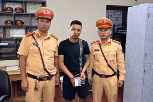 Nguyễn Hoài Nam tại Cơ quan CSĐT. (Ảnh: CATQ)