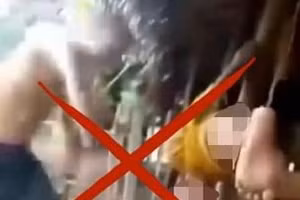 Video hình ảnh cháu bé bị bạo hành trên mạng xã hội. (Ảnh CA Phú Thọ)