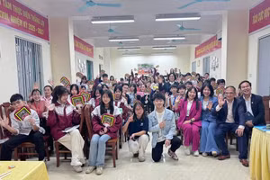 Đồng hành cùng GenZ trường THPT Nguyễn Huệ (TP Yên Bái) định vị bản thân.