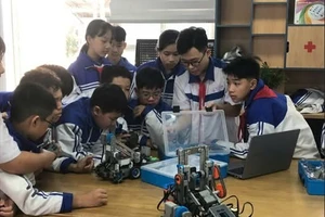 Hoạt động STEM, AI, robotics tại Trường THCS Lê Quý Đôn.