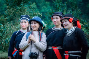 Tác giả Hoàng Niềm trong một lần tác nghiệp.