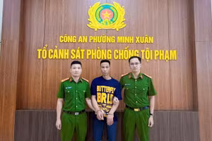 Lường Văn Bảy bị bắt giữ sau 1 năm lẩn trốn. (Ảnh: CATQ)