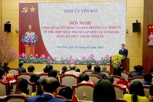 Hội nghị tại Yên Bái về việc hợp nhất, thành lập mới các cơ quan.