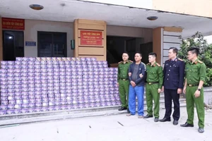 Số lượng pháo lớn được vận chuyển qua biên giới. (Ảnh: CATQ)