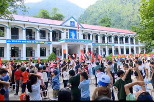 Các trường học trên địa bàn xã Lâm Bình sẵn sàng cho ngày khai giảng.