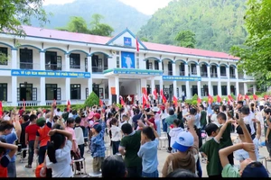 Các trường học trên địa bàn xã Lâm Bình sẵn sàng cho ngày khai giảng.