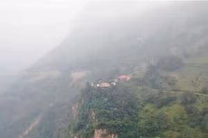 Xã Pà Vầy Sủ xuất hiện 9 điểm có nguy cơ sạt lở cao.