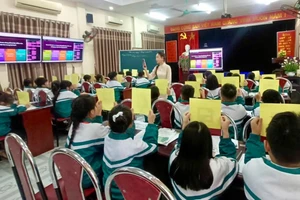 Một tiết học được dự giờ trực tuyến tại Tuyên Quang.