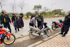 Lực lượng CSCĐ tuần tra, kiểm soát đảm bảo trật tự an toàn cho người dân. (Ảnh: CATQ)