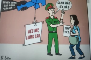 Người dân cần cảnh giác với những "bẫy" việc nhẹ lương cao. Ảnh minh họa.