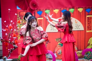 Sắc Xuân rực rỡ lan tỏa trong không gian học đường tại Tuyên Quang.