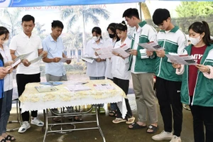 Học sinh tại Trung tâm GDNN – GDTX Hàm Yên, Tuyên Quang.