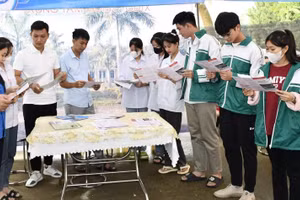 Học sinh tại Trung tâm GDNN – GDTX Hàm Yên, Tuyên Quang.