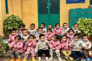 Các nhà trường tại huyện Mù Cang Chải chủ động giữ ấm cho học sinh. (Ảnh: NTCC)