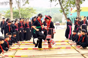 Các em học sinh Trường THCS Tân Trào, xã Tân Trào, Tuyên Quang.