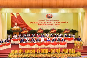 Đại hội Đảng bộ tỉnh Tuyên Quang lần thứ I, nhiệm kỳ 2025 - 2030.