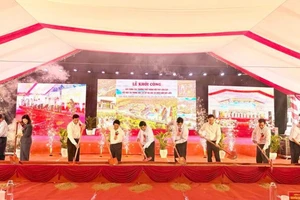 Lễ khởi công trường nội trú liên cấp tại xã Minh Tân, Tuyên Quang.