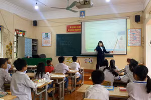 Một tiết dạy của cô giáo Nguyễn Thị Huyền.