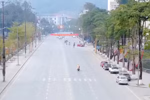 Một góc thành phố Yên Bái.