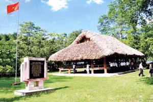 Đình Tân Trào nằm trong Khu di tích Quốc gia đặc biệt Tân Trào. (Ảnh: Sở VH,TT&DL Tuyên Quang).