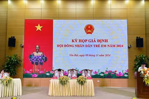 Hội đồng nhân dân trẻ em lần đầu được tổ chức tại Yên Bái. (Ảnh: ĐVCC)