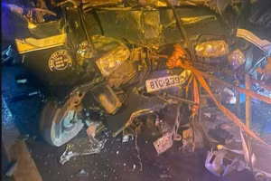 Hiện trường vụ tai nạn. (Ảnh: TT)