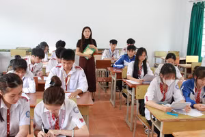 Một buổi ôn tập tại Trường THPT Nguyễn Bỉnh Khiêm - Nam Dong, Lâm Đồng (Ảnh minh họa).
