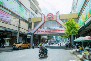 Chợ trung tâm TP Buôn Ma Thuột. (Ảnh: TT)