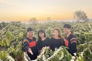 Niềm vui của người dân Đắk Lắk trước thềm Lễ hội cà phê Buôn Ma Thuột lần thứ 9. (Ảnh: PN).