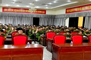 Hơn 120 cán bộ công an được huy động bảo đảm an ninh, an toàn tại 2 kỳ thi năm 2025. (Ảnh: PA)