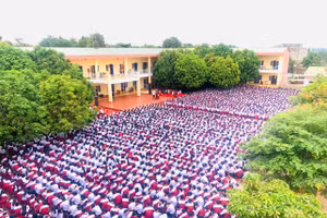 Học sinh Trường THCS&THPT Đông Du, tỉnh Đắk Lắk.