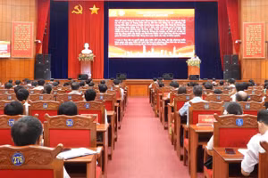 Toàn cảnh Hội nghị sáng 20/6. (Ảnh: BT)