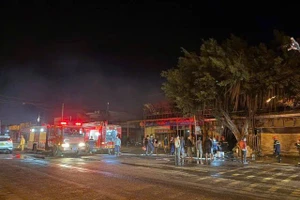 Hiện trường vụ cháy.