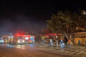 Hiện trường vụ cháy.