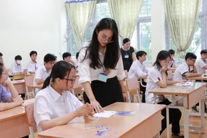 Học sinh THCS Đắk Lắk dự thi vào lớp 10 năm học 2024-2025. (Ảnh: Thành Tâm)