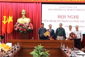 Ban Thường vụ Tỉnh ủy Đắk Lắk điều động, bổ nhiệm lãnh đạo chủ chốt. (Ảnh: BĐL)