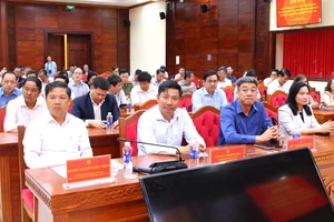 Đại biểu dự họp báo công bố kết quả bầu cử. (Ảnh: TT)