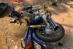 Hiện trường vụ tai nạn.