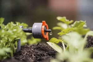 Công nghệ tưới nhỏ giọt giúp tiết kiệm nước. (Ảnh: IT)