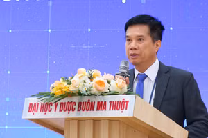 BS.CKII Võ Minh Thành – Giám đốc BUH phát biểu khai mạc. (Ảnh: TT)