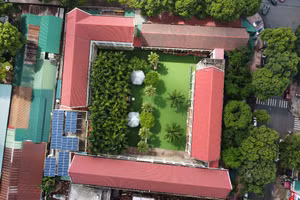 Toàn cảnh Trường Tiểu học dân lập Nguyễn Bỉnh Khiêm, Đắk Lắk. (Ảnh: TP)