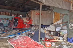 Hiện trường vụ tai nạn. (Ảnh: Thành Tâm)