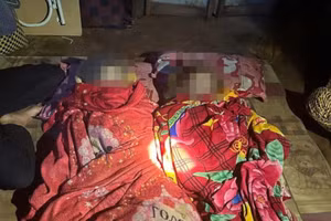 Hai anh em ruột bị đuối nước thương tâm ở xã Ea Hiao.