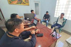 Nguyễn Đại Nam Thuận tại cơ quan Công an.