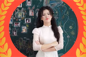 Em Trương Lê Huyền Trân (lớp 12A4), một trong số những thí sinh đạt điểm cao tại Kỳ thi tốt nghiệp THPT của nhà trường. (Ảnh: NVCC)