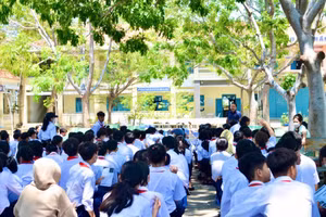 Một tiết sinh hoạt của học sinh Lâm Đồng trong năm học 2024-2025. (Ảnh: QT)