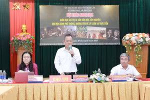 Chủ trì Hội thảo. (Ảnh: Thành Tâm)