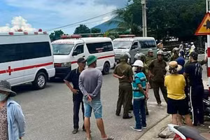 Hiện trường vụ việc.